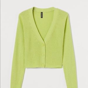NEON CROPPED CARDIGAN